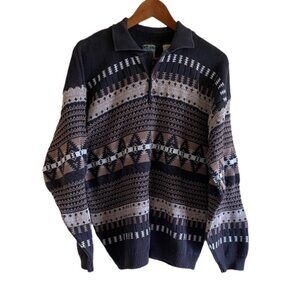 Vintage Oversized Knit Grandpa Sweater